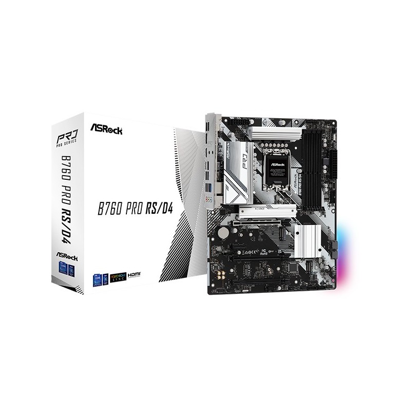 B760 PRO RS/D4 - Motherboard - ATX - LGA1700-Sockel - B760 Chipsatz - USB 3.2...